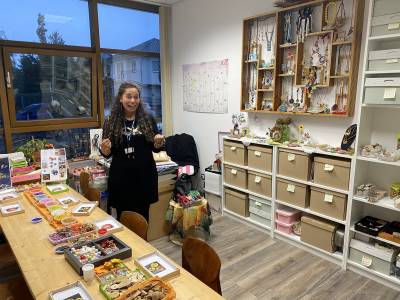 Bastelzimmer fr das Kunsthandwerk.